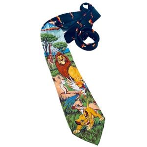 The Disney Store Men's Vintage Lion King 100% Silk Neck Tie